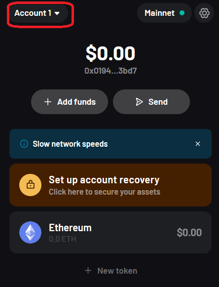 Account Private Key