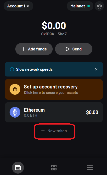 Argent X New Token