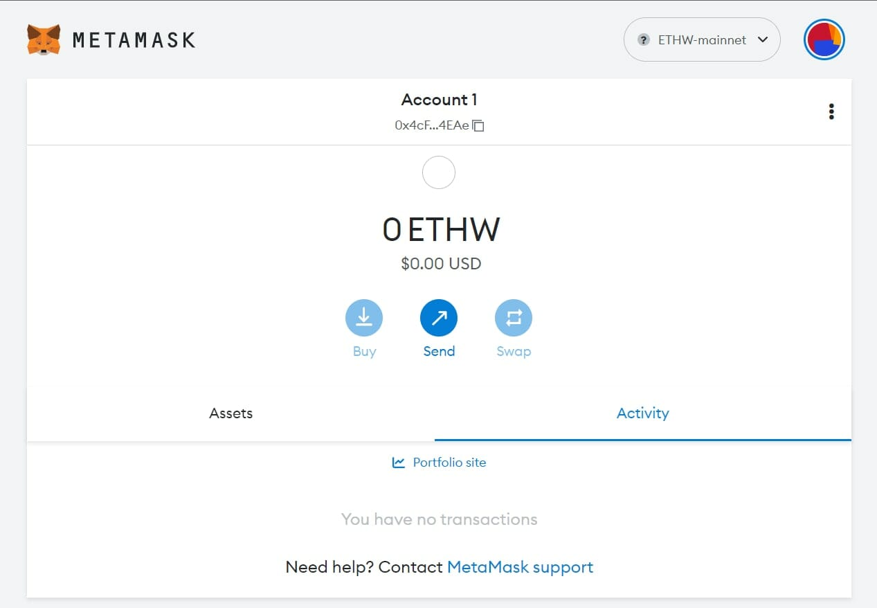 Ethereum PoW Metamask Guide