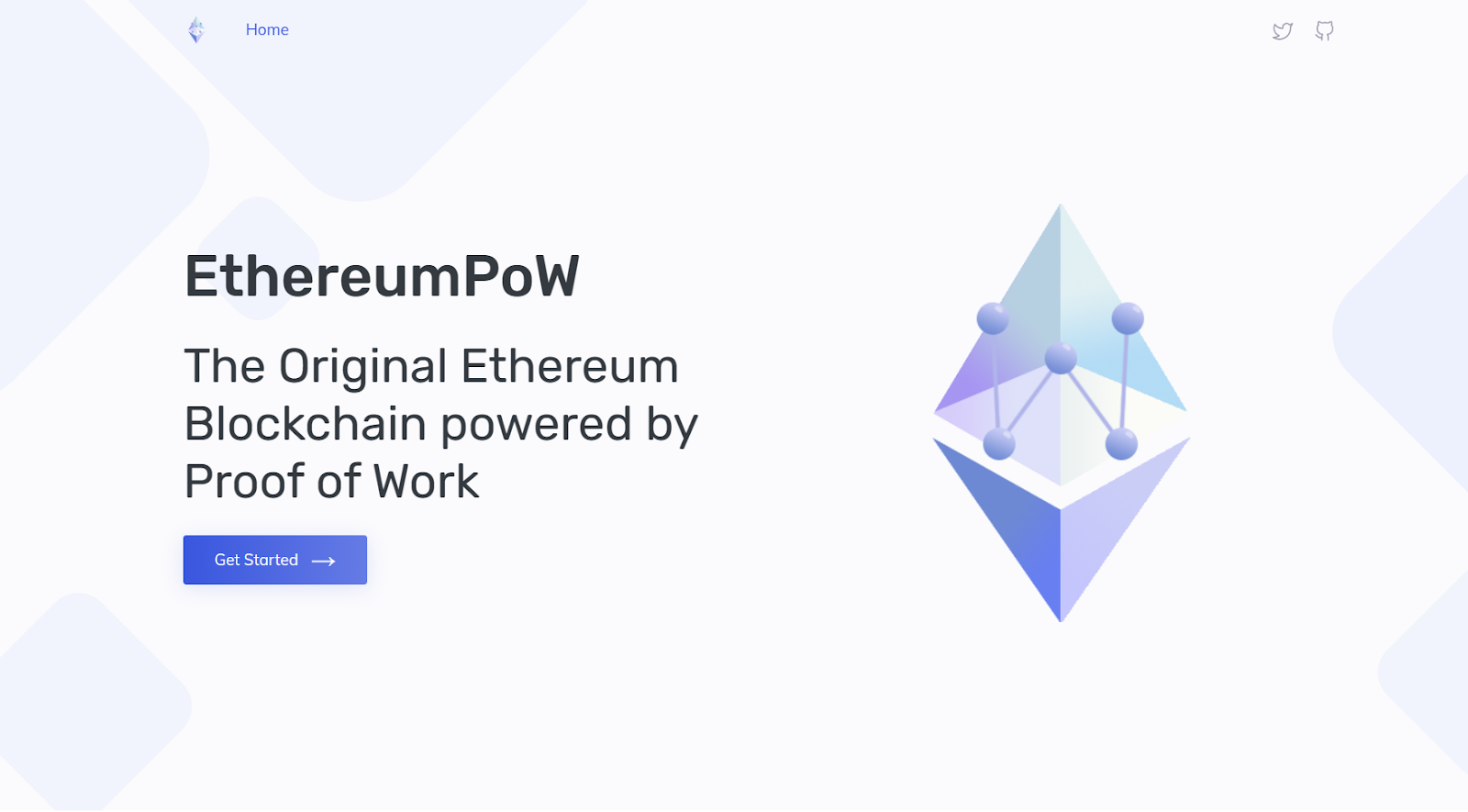 Website chính thức của EthereumPoW tại https://ethereumpow.org/